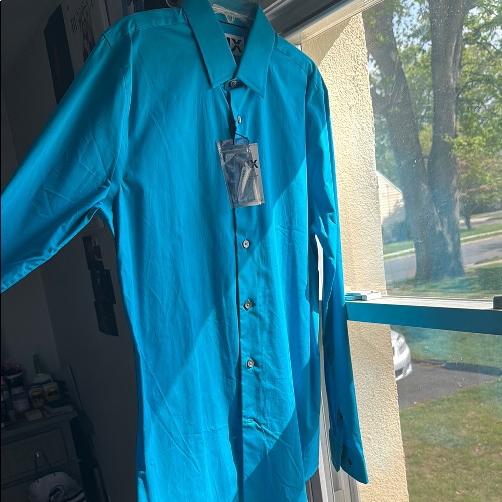 Men's Blue Dress Shirt
